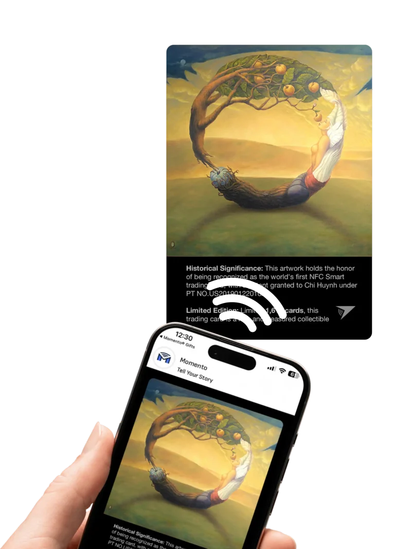 Smart Trading card with NFC Tech